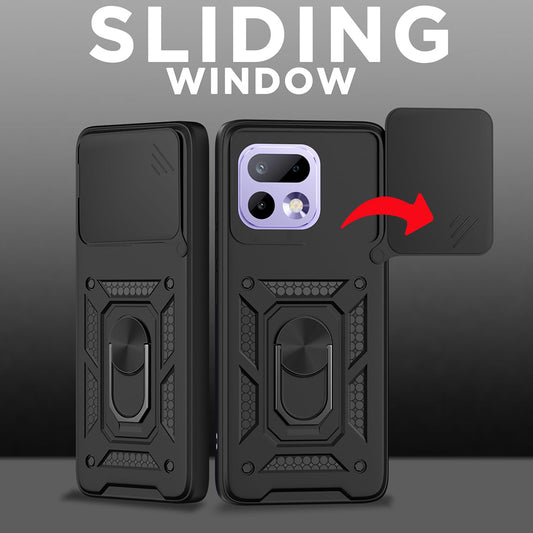 Hülle für Realme 16 Pro, Techsuit, CamShield, Schwarz