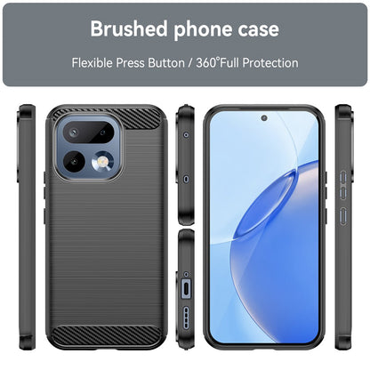 Hülle für Realme 16 Pro, Techsuit, Carbon, Schwarz