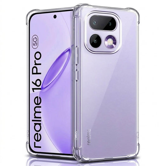 Hülle für Realme 16 Pro, Techsuit, Shockproof Clear, Transparent