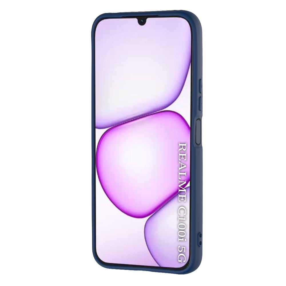 Coque pour Realme C100 5G, Techsuit, SoftFlex, Bleu marine