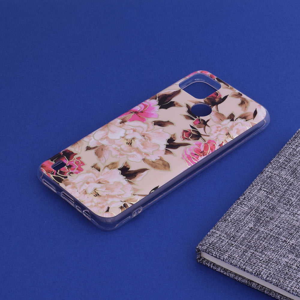 Custodia per Realme C21Y / C25Y, Techsuit, Marble, Beige