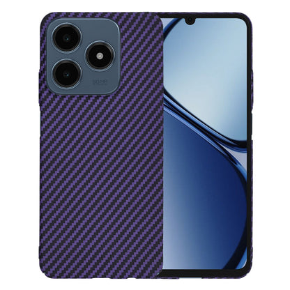 Hülle für Realme C63 / C61, Techsuit, Carbonite FiberShell, Lila