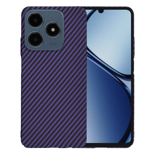 Coque pour Realme C63 / C61, Techsuit, Carbonite FiberShell, Violet