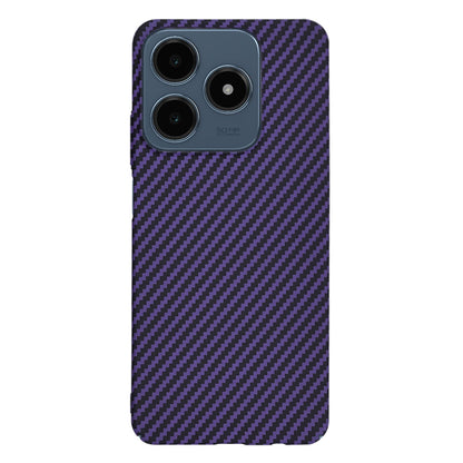 Hülle für Realme C63 / C61, Techsuit, Carbonite FiberShell, Lila