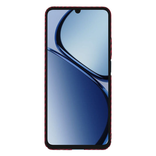 Coque pour Realme C63 / C61, Techsuit, Carbonite FiberShell, Rouge