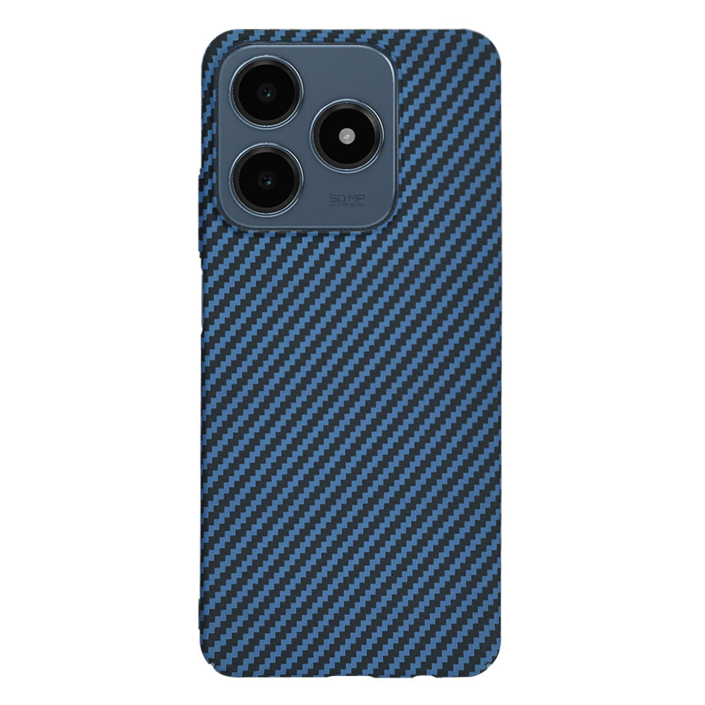 Custodia per Realme C63 / C61, Techsuit, Carbonite FiberShell, Turchese