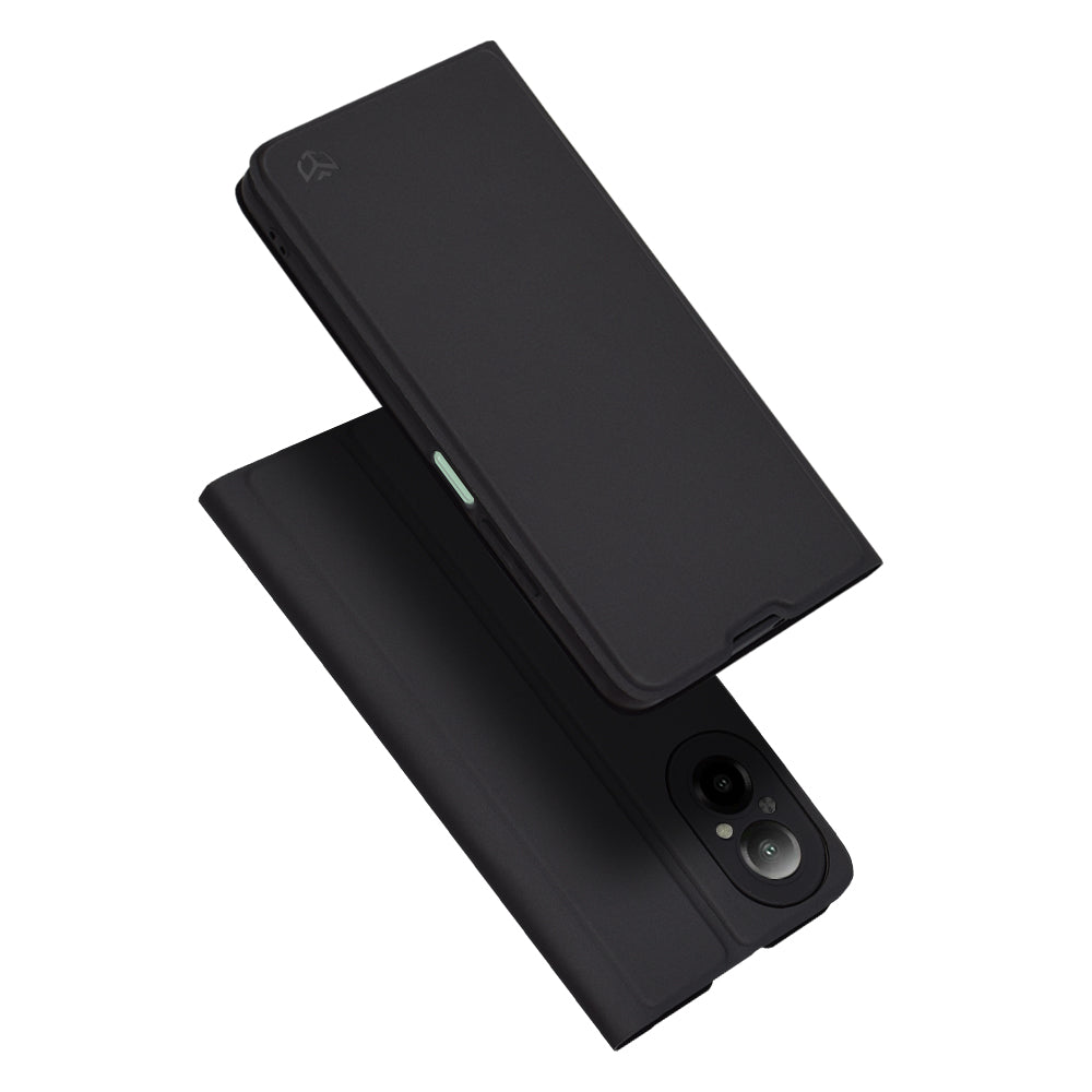 Custodia per Realme C67 4G, Techsuit, Magskin Book, Nera