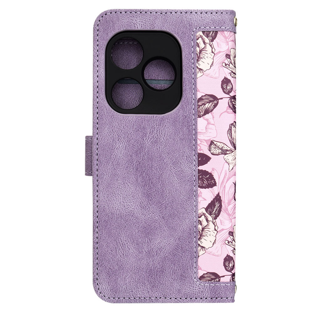 Custodia per Realme GT 6T / GT 6, Techsuit, FlipCraft, Viola