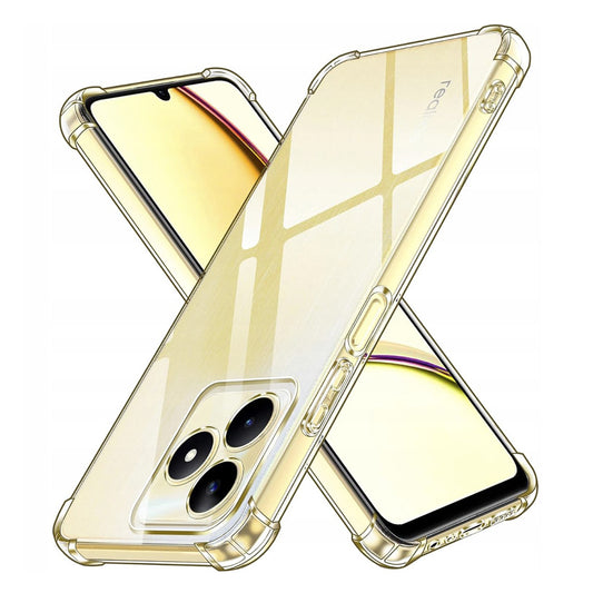 Hülle für Realme Note 50 / C51, Techsuit, stoßfest klar, transparent