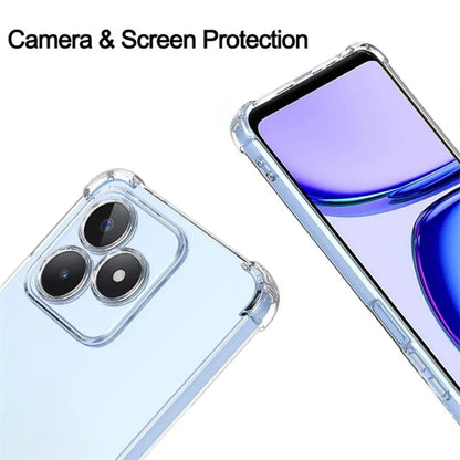 Custodia per Realme Note 50 / C51, Techsuit, Shockproof Clear, Trasparente