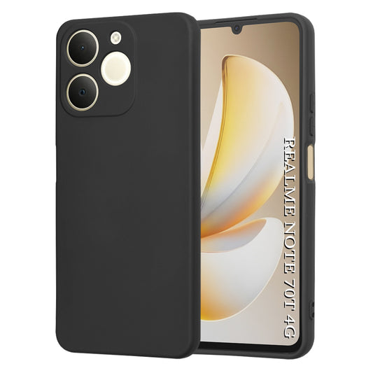 Hülle für Realme Note 70T, Techsuit, SoftFlex, Schwarz