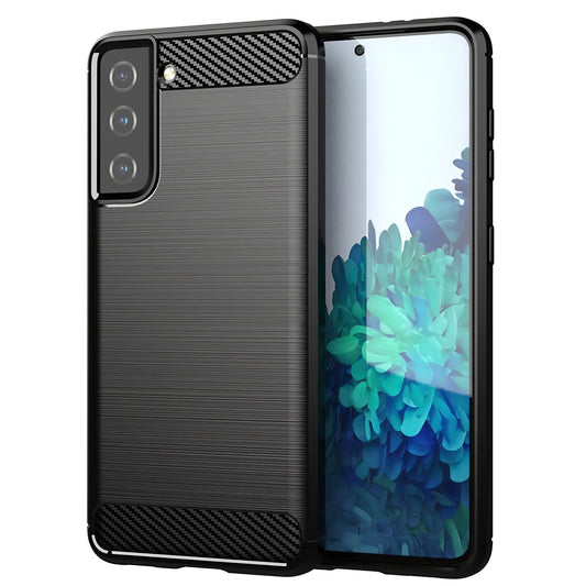 Hülle für Samsung Galaxy S21+ 5G G996, OEM, Carbon, Schwarz