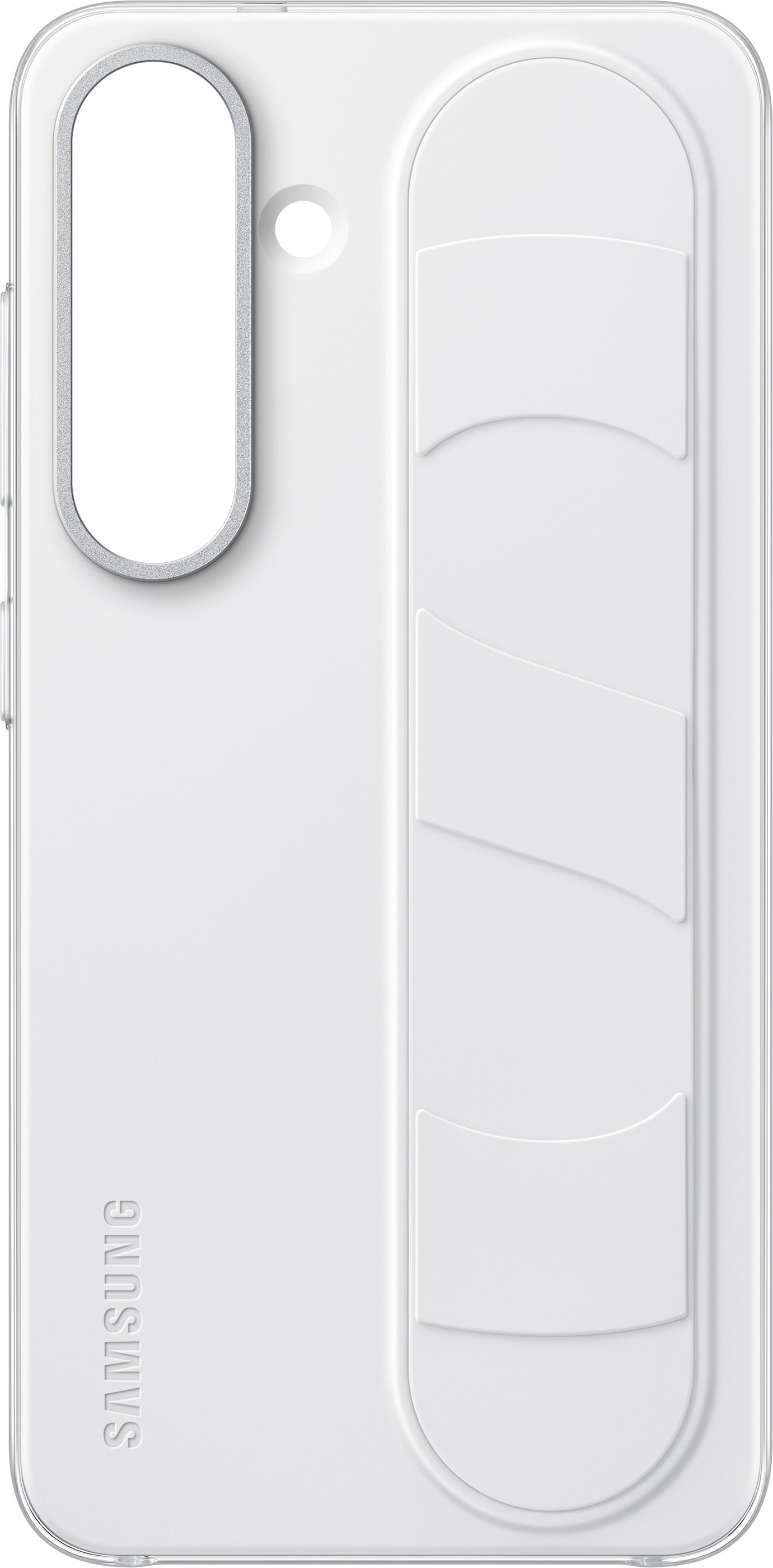 Hülle für Samsung Galaxy S25 S931, Standing Grip, Weiß EF-GS931CWEGWW