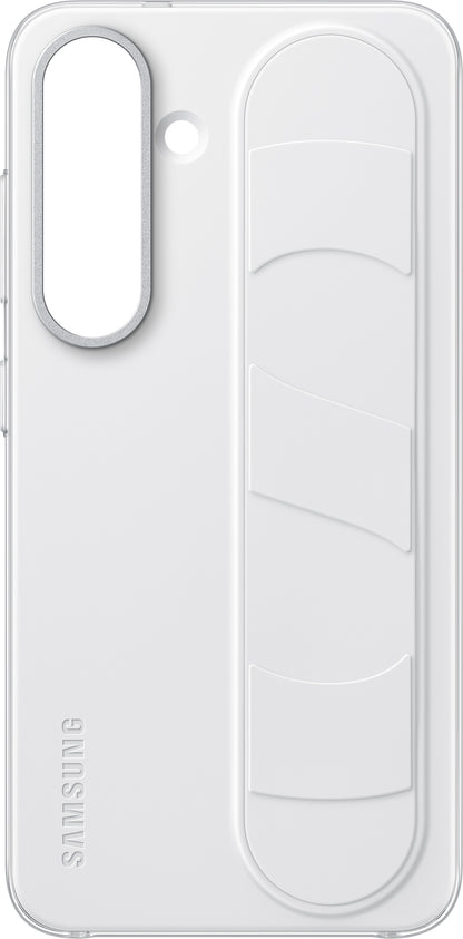 Hülle für Samsung Galaxy S25 S931, Standing Grip, Weiß EF-GS931CWEGWW