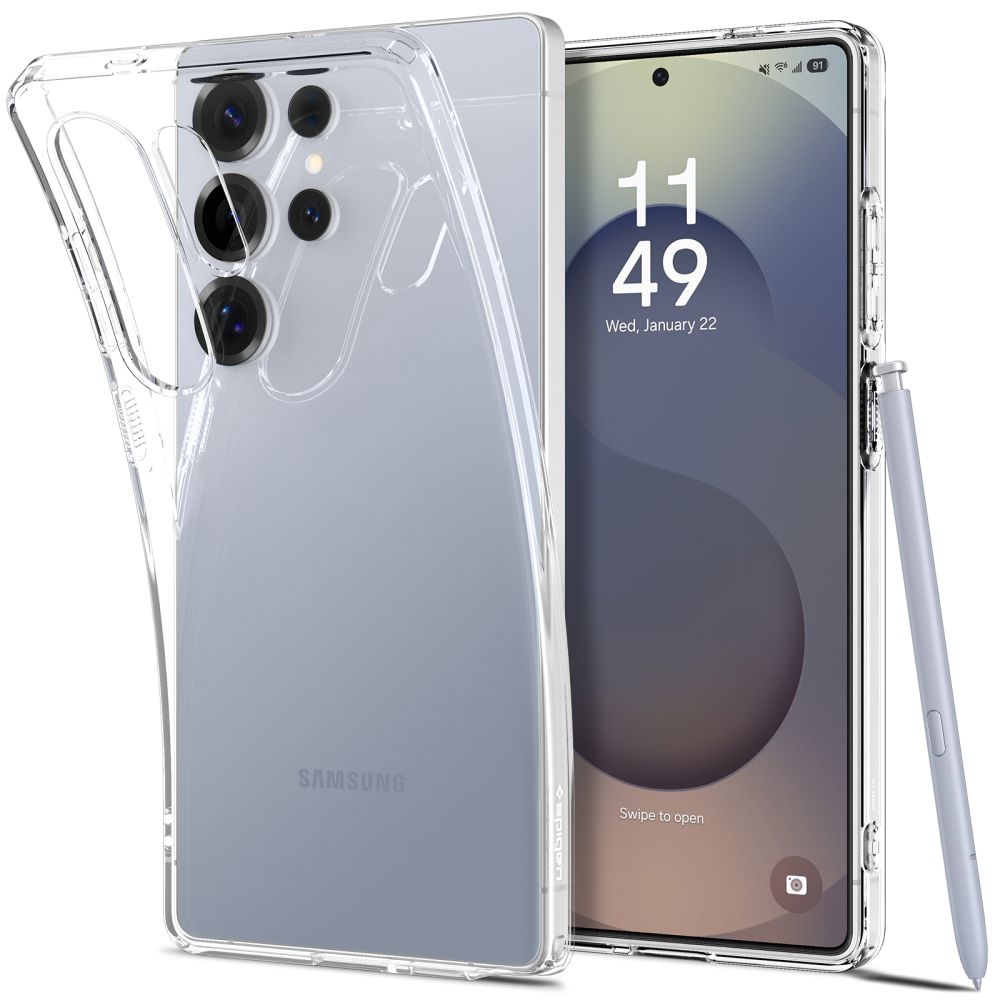 Hülle für Samsung Galaxy S25 Ultra S938, Spigen, Liquid Crystal, Transparent ACS08948