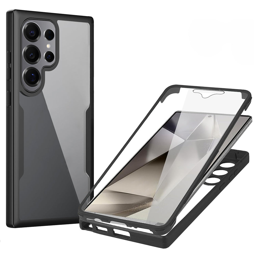 Custodia per Samsung Galaxy S25 Ultra S938, Techsuit, ColorVerse 360, Nera