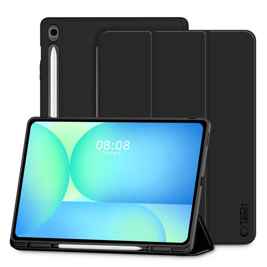 Hülle für Samsung Galaxy Tab S10 FE+, Tech-Protect, SC PEN, Schwarz