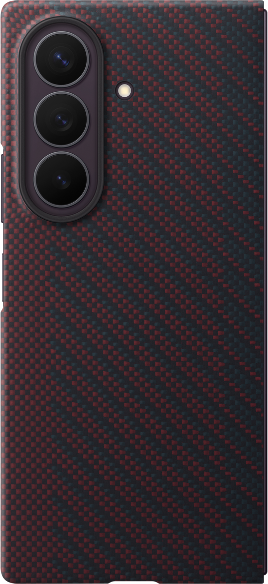 Hülle für Samsung Galaxy Z Fold8 Ultra F976, Carbon Magnet Case, Rot EF-KF976SREGWW