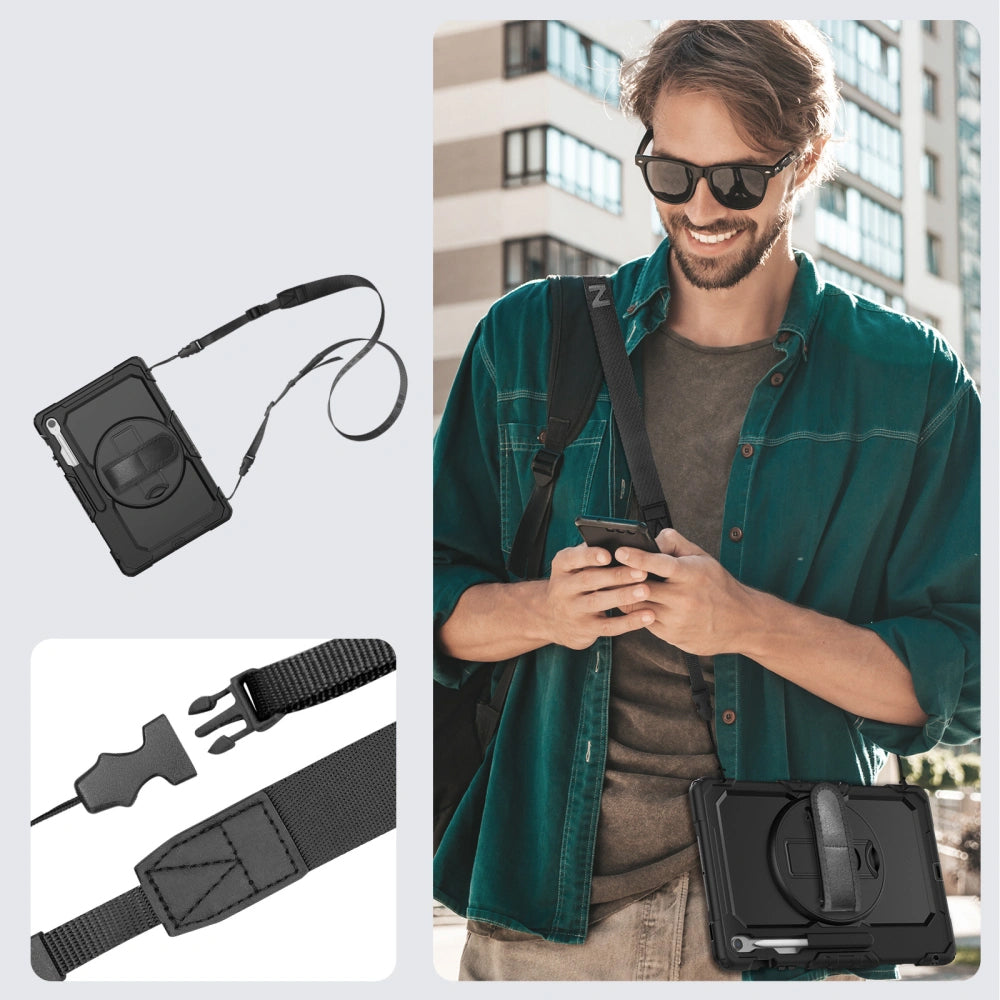 Coque pour Samsung Galaxy Tab S10 FE+, Tech-Protect, Solid, Noire