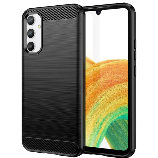 Custodia per Samsung Galaxy A34 A346, OEM, Carbonio, Nera