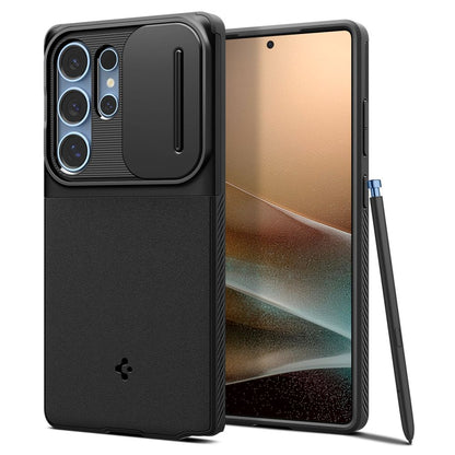 Étui pour Samsung Galaxy S25 Ultra S938, Spigen, OPTIK ARMOR, Noir ACS08969