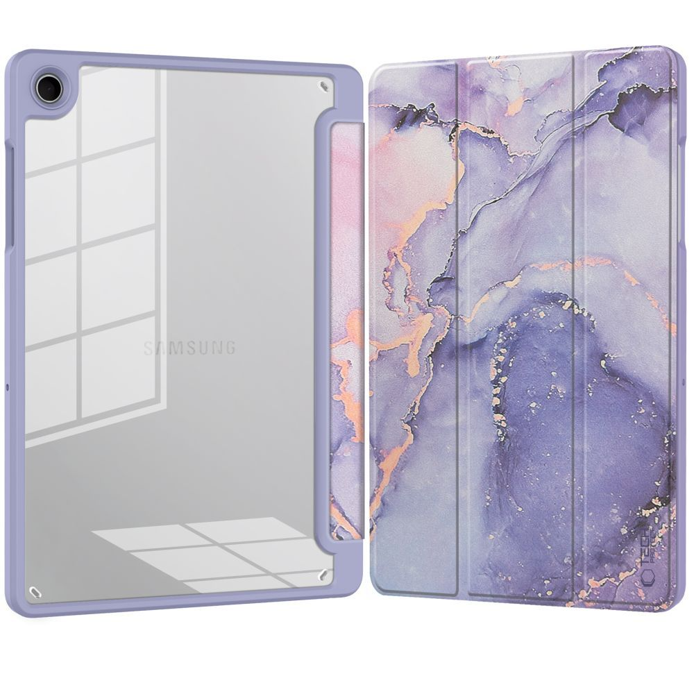 Hülle für Samsung Galaxy Tab A11 / Tab A9, Tech-Protect, SC PEN Hybrid, Violett