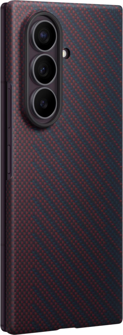 Hülle für Samsung Galaxy Z Fold8 Ultra F976, Carbon Magnet Case, Rot EF-KF976SREGWW