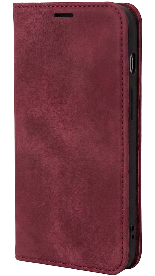 Custodia per Samsung Galaxy A18 5G A186 / A17 4G A175 / A17 5G A176 / A26 A266, OEM, Smart Suede, bordeaux