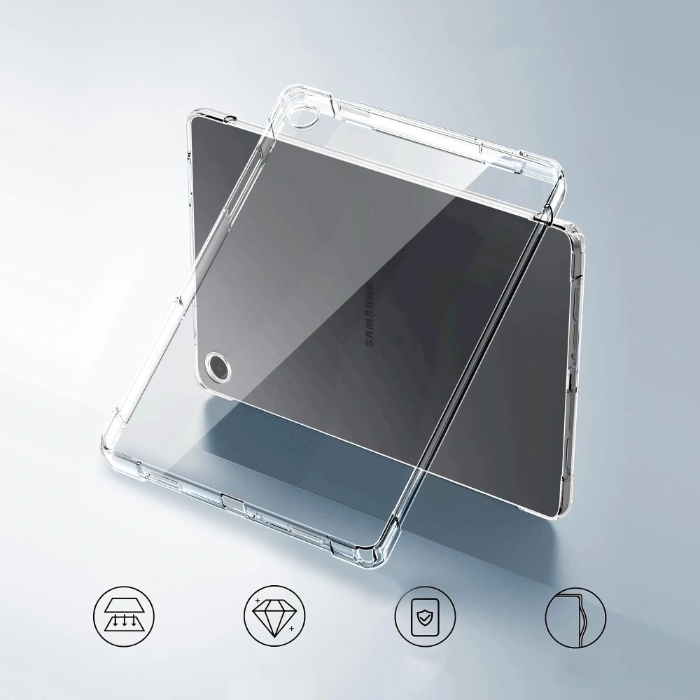 Custodia per Samsung Galaxy Tab A11 / Tab A9, Tech-Protect, Flexair, Trasparente