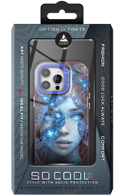 Custodia per Samsung Galaxy A25 A256, LUXO So CooL, ArcadiA Butterfly Girl, Multicolore