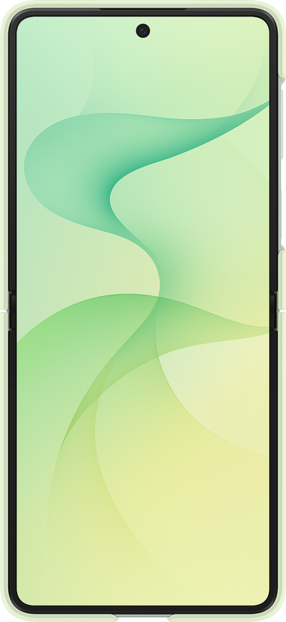 Custodia per Samsung Galaxy Z Flip8 F776, Silicone Ring Magnet, Verde EF-EF776CGEGWW
