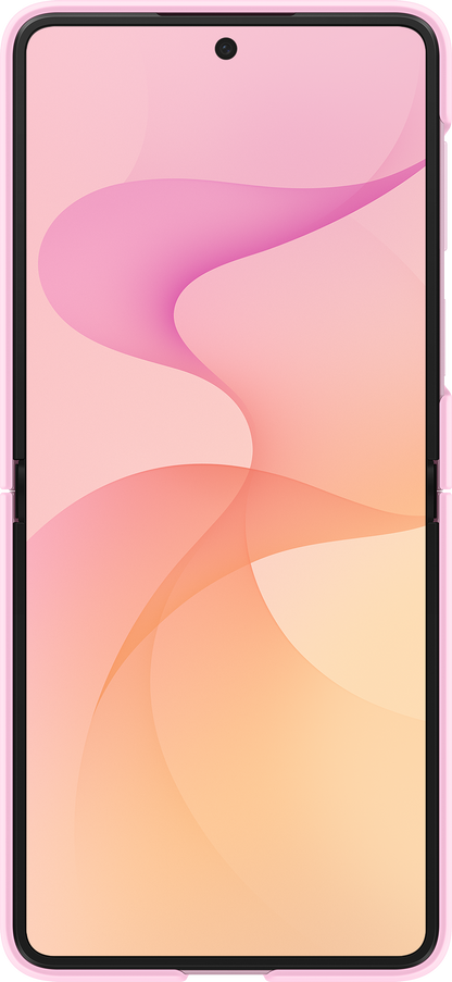 Coque pour Samsung Galaxy Z Flip8 F776, Silicone Ring Magnet, Rose EF-EF776CVEGWW