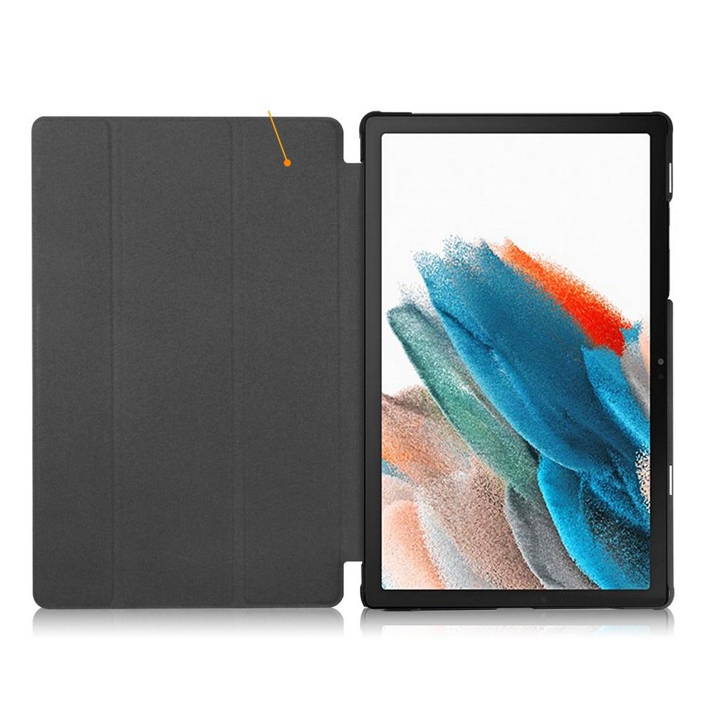 Étui pour Samsung Galaxy Tab A8 10.5 (2021), Tech-Protect, SmartCase Sad Cat, Multicolore