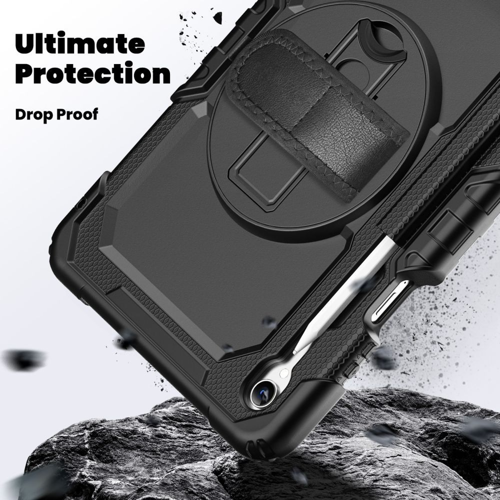 Hülle für Samsung Galaxy Tab S11, Tech-Protect, Solid360, Schwarz