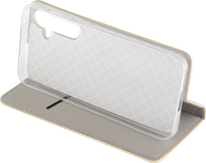 Hülle für Samsung Galaxy A17 4G / A17 5G, OEM, Smart Magnet, Gold