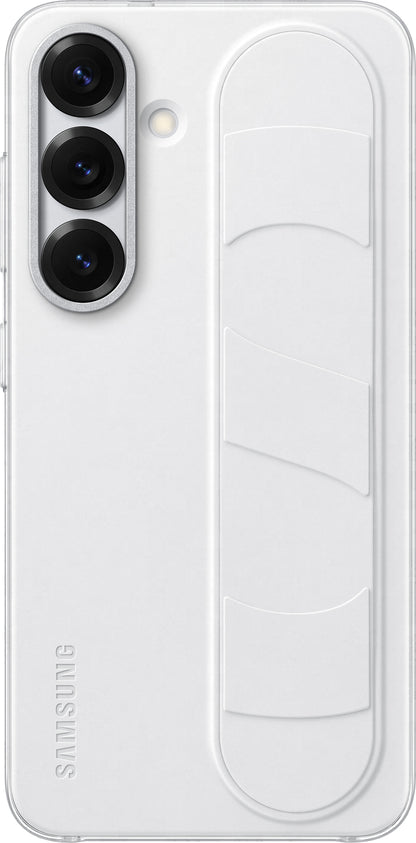 Hülle für Samsung Galaxy S25 S931, Standing Grip, Weiß EF-GS931CWEGWW