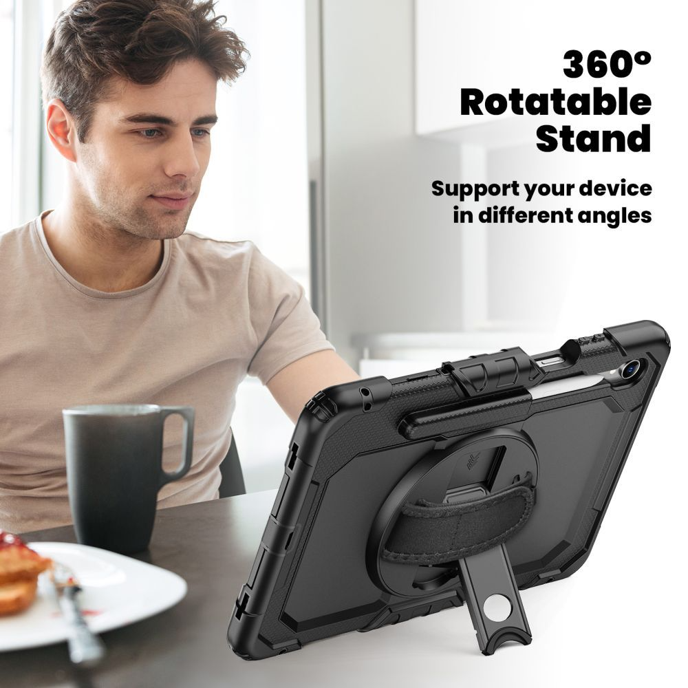 Hülle für Samsung Galaxy Tab S11, Tech-Protect, Solid360, Schwarz