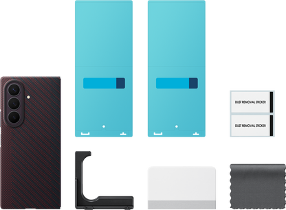 Hülle für Samsung Galaxy Z Fold8 Ultra F976, Carbon Magnet Case, Rot EF-KF976SREGWW