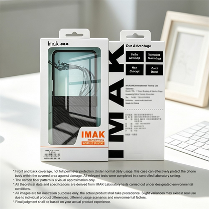 Hülle für Samsung Galaxy Z Flip8 F776, Imak, Carbon, Schwarz