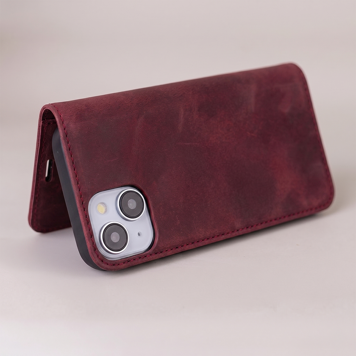 Étui pour Samsung Galaxy A18 5G A186 / A17 4G A175 / A17 5G A176 / A26 A266, OEM, Smart Suede, bordeaux
