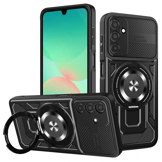 Coque pour Samsung Galaxy A26 A266, Techsuit, RuggedCam, Noire