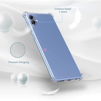 Custodia per Samsung Galaxy A04e A042 / M04 M045, Techsuit, Shockproof Clear, Trasparente