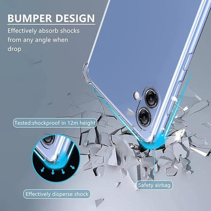 Custodia per Samsung Galaxy A04e A042 / M04 M045, Techsuit, Shockproof Clear, Trasparente