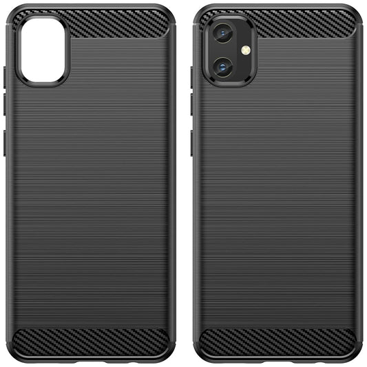 Coque pour Samsung Galaxy A05 A055, Techsuit, Carbone, Noire