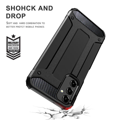 Custodia per Samsung Galaxy A05s A057, Techsuit, Hybrid Armor, Nera