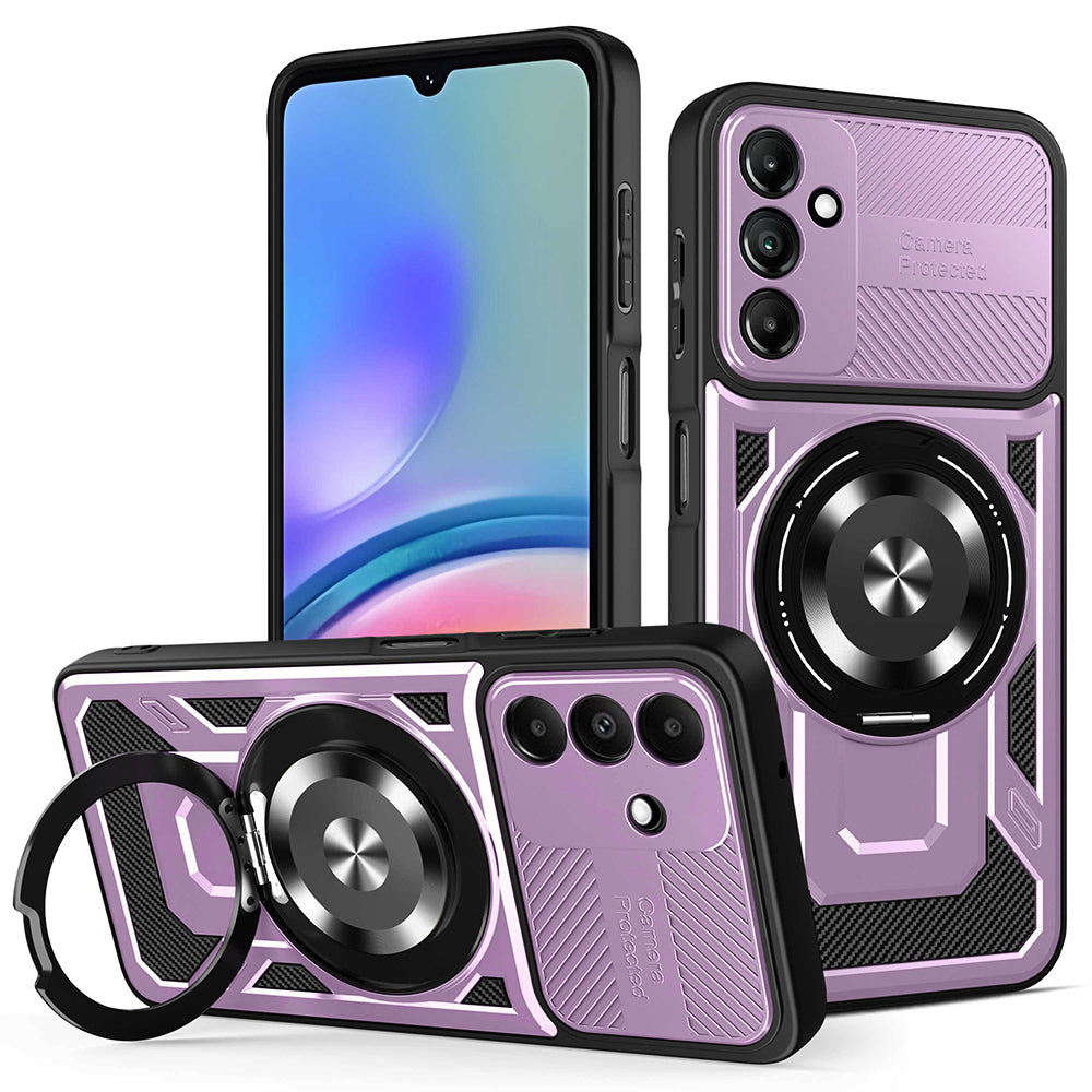 Coque pour Samsung Galaxy A05s A057, Techsuit, RuggedCam, Violet