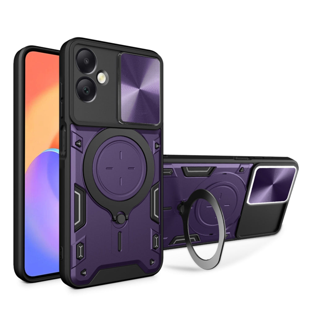 Custodia per Samsung Galaxy A06 A065, Techsuit, CamGuard Pro, Viola