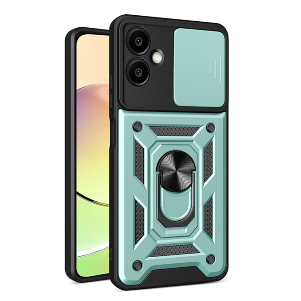 Coque pour Samsung Galaxy A06 A065, Techsuit, CamShield, Vert