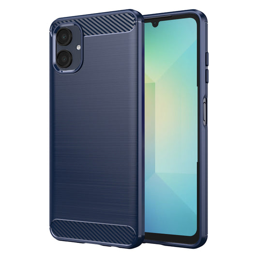 Coque pour Samsung Galaxy A06 A065, Techsuit, Carbone, Bleue