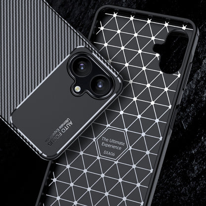 Custodia per Samsung Galaxy A06 A065, Techsuit, CarbonFiber, Nera